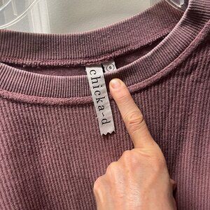 Chicka-D The Original Corded Crewneck Sweatshirt Sz Small